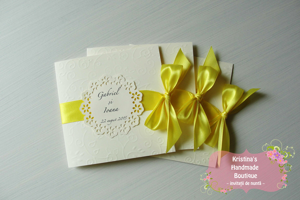 Invitatii de nunta Kristina's Handmade Boutique