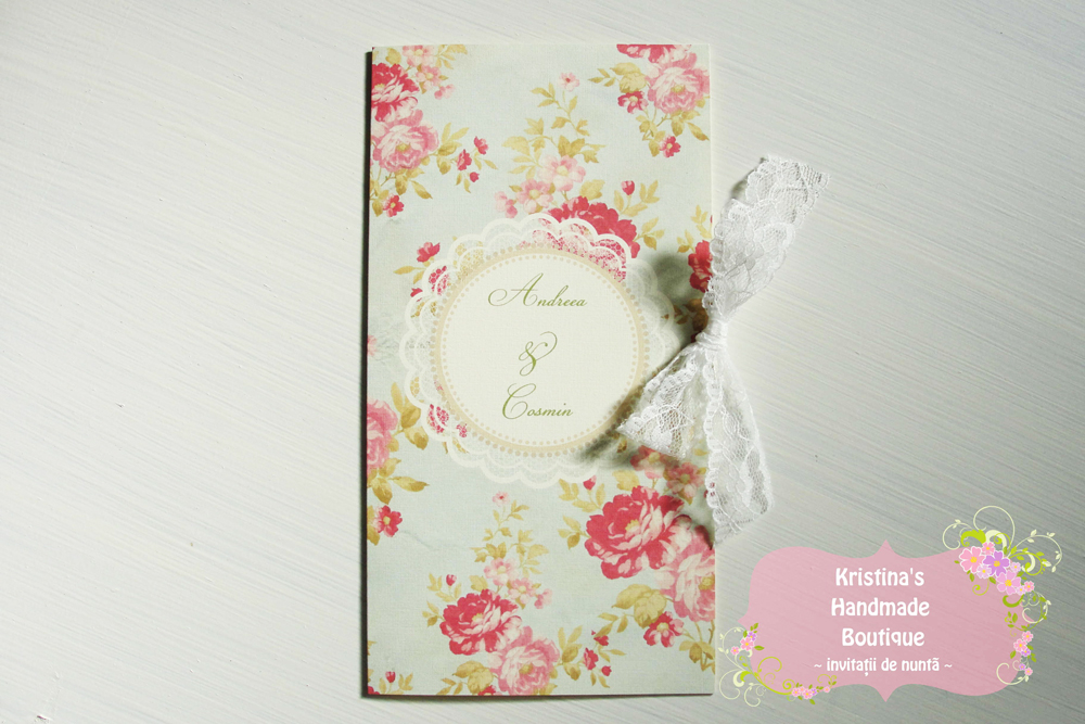 Invitatii de nunta Kristina's Handmade Boutique