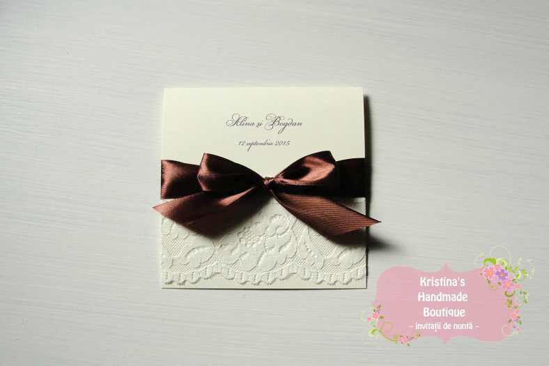 Invitatii de nunta Kristina's Handmade Boutique