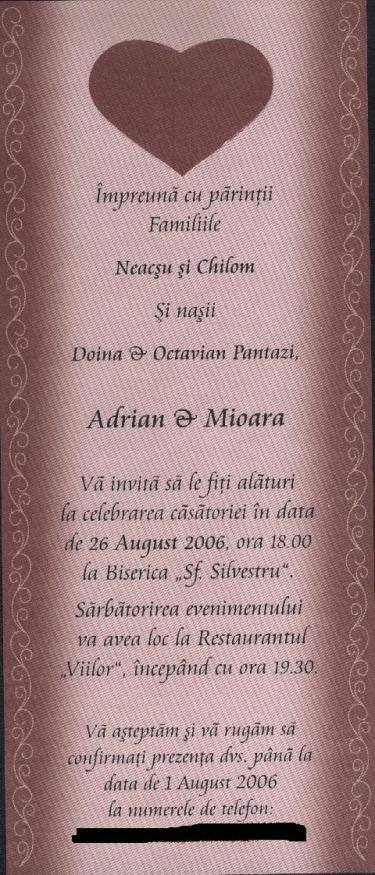 poze Invitatii nunta/ Carduri nunti