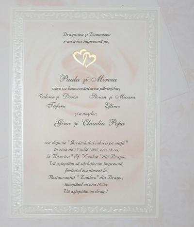 poze Invitatii nunta/ Carduri nunti