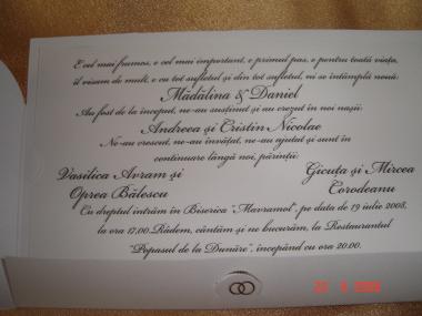 poze Invitatii nunta/ Carduri nunti