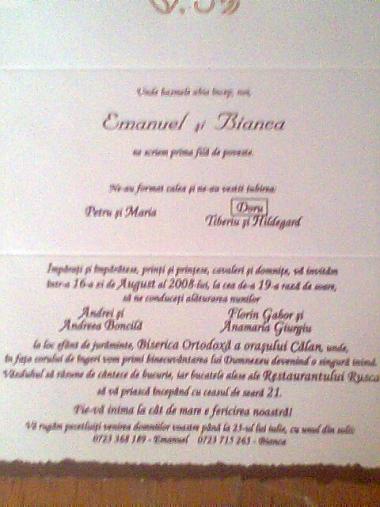 poze Invitatii nunta/ Carduri nunti